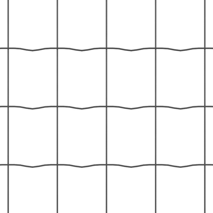 Recinzione con pali. Grigio 1.2 x 25 m Acciaio 3350448