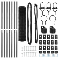 Recinzione con pali. Grigio 1.2 x 25 m Acciaio 3350448