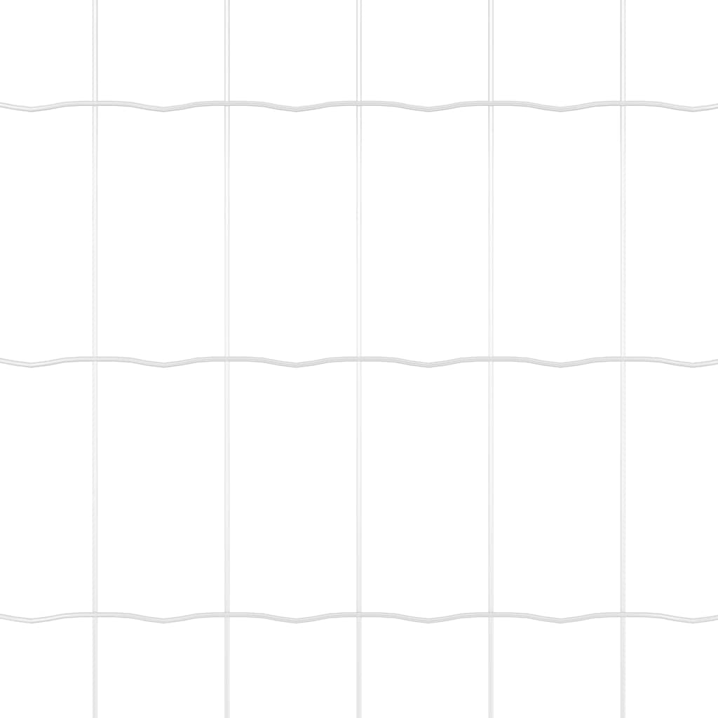 Recinzione con pali. Argento 0.8 x 10 m Acciaio 3350469