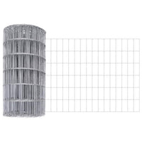 Recinzione con pali. Argento 0.8 x 10 m Acciaio 3350469