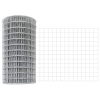 Recinzione con pali. Grigio 0.4 x 25 m Acciaio 3350491