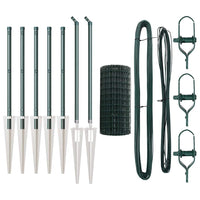 Recinzione con pali. Verde 0.4 x 10 m Acciaio 3350536