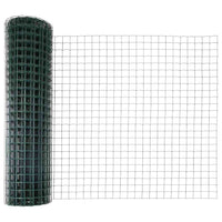 Recinzione con pali. Verde 1 x 10 m Acciaio 3350539