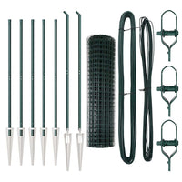 Recinzione con pali. Verde 1.2 x 10 m Acciaio 3350540