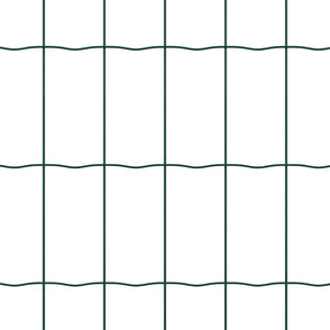 Recinzione con pali. Verde 1.2 x 10 m Acciaio 3350556