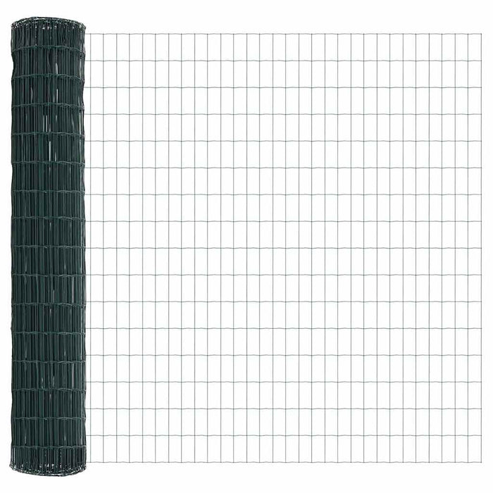 Recinzione con pali. Verde 1.6 x 10 m Acciaio 3350559