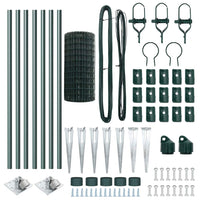 Recinzione con pali. Verde 0.4 x 10 m Acciaio 3350568