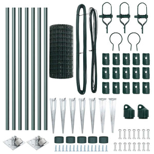 Recinzione con pali. Verde 0.4 x 10 m Acciaio 3350568