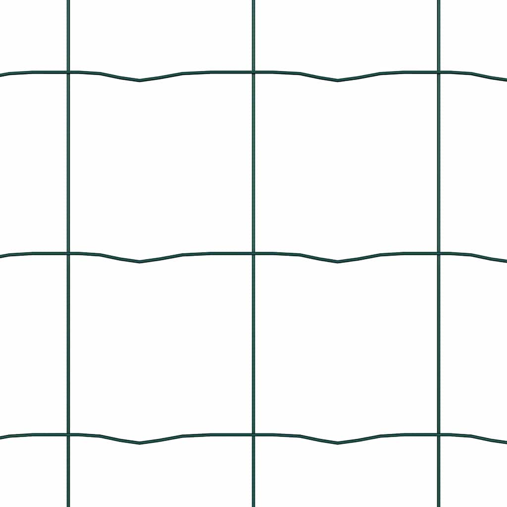 Recinzione con pali. Verde 1.2 x 10 m Acciaio 3350572