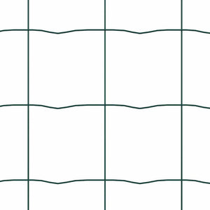 Recinzione con pali. Verde 1.4 x 10 m Acciaio 3350573