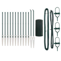 Recinzione con pali. Verde 0.6 x 25 m Acciaio 3350577