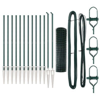 Recinzione con pali. Verde 1 x 25 m Acciaio 3350579