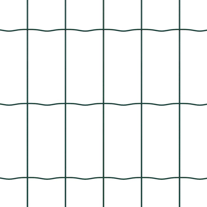 Recinzione con pali. Verde 0.6 x 25 m Acciaio 3350587