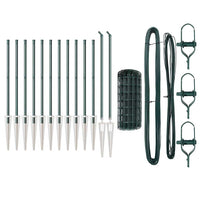 Recinzione con pali. Verde 0.8 x 25 m Acciaio 3350588