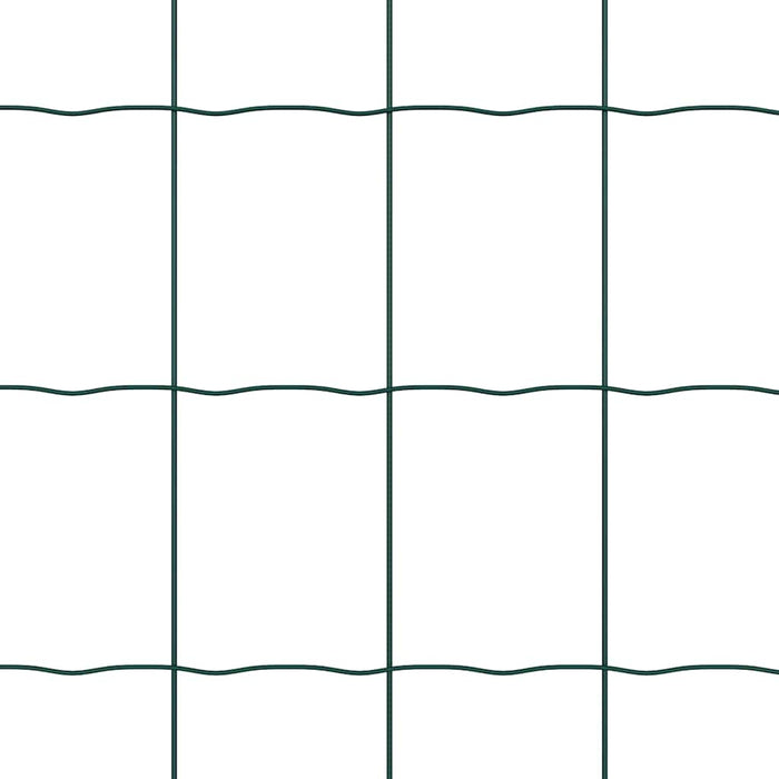 Recinzione con pali. Verde 1.2 x 25 m Acciaio 3350595