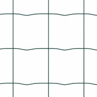 Recinzione con pali. Verde 1 x 25 m Acciaio 3350599