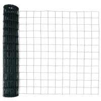 Recinzione con pali. Verde 1 x 25 m Acciaio 3350599