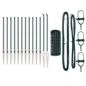 Recinzione con pali. Verde 0.4 x 25 m Acciaio 3350619