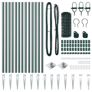 Recinzione con pali. Verde 0.4 x 25 m Acciaio 3350619