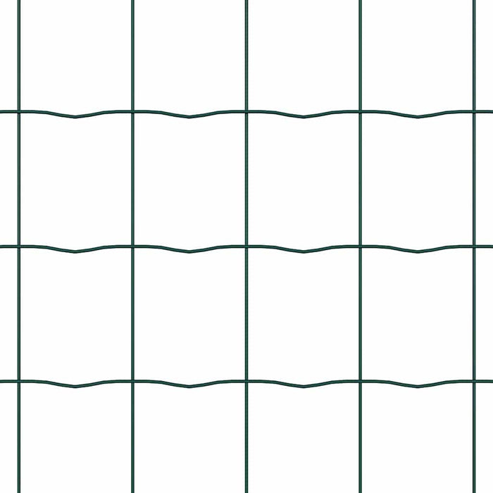 Recinzione con pali. Verde 1 x 25 m Acciaio 3350622