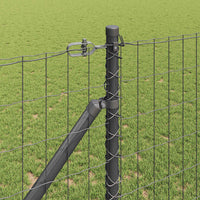 Recinzione con pali. Grigio 1.2 x 10 m Acciaio 3350646