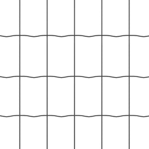 Recinzione con pali. Grigio 0.4 x 25 m Acciaio 3350671