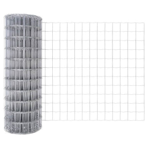 Recinzione con pali. Argento 0.4 x 25 m Acciaio 3350794