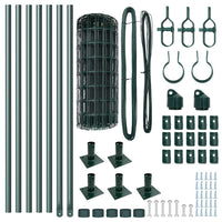 Recinzione con pali. Verde 0.4 x 10 m Acciaio 3350817