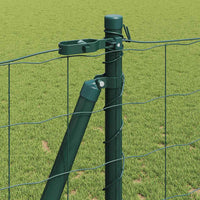 Recinzione con pali. Verde 1.2 x 10 m Acciaio 3350837