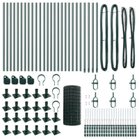 Recinzione con pali. Verde 0.6 x 50 m Acciaio 3350867