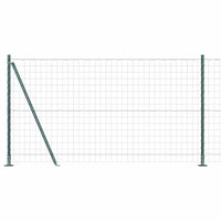 Recinzione con pali. Verde 1.2 x 10 m Acciaio 3350880