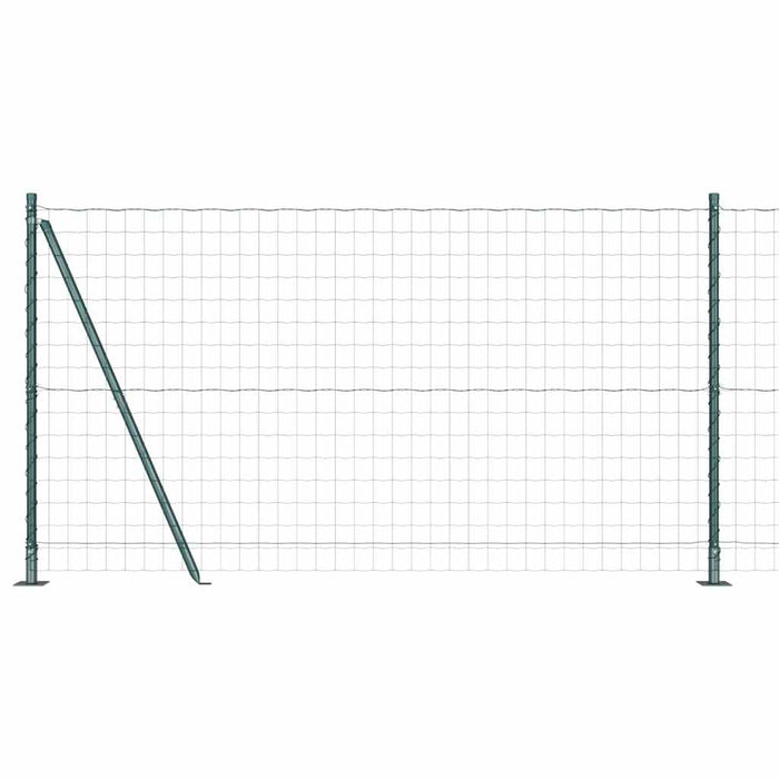 Recinzione con pali. Verde 1.2 x 10 m Acciaio 3350880