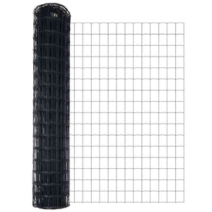 Recinzione con pali. Grigio 1 x 25 m Acciaio 3350977