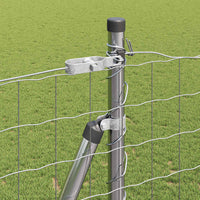 Recinzione con pali. Argento 1.4 x 10 m Acciaio 3351056