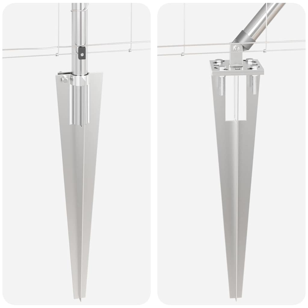 Recinzione da campo Argento 25 x 1,2 m Acciaio zincato 3351427