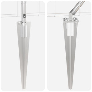 Recinzione da campo Argento 25 x 1,2 m Acciaio zincato 3351427