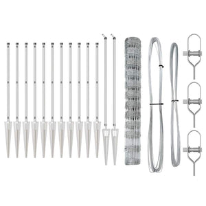 Recinzione da campo Argento 25 x 1,2 m Acciaio zincato 3351427