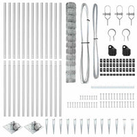 Recinzione da campo Argento 25 x 1,2 m Acciaio zincato 3351427