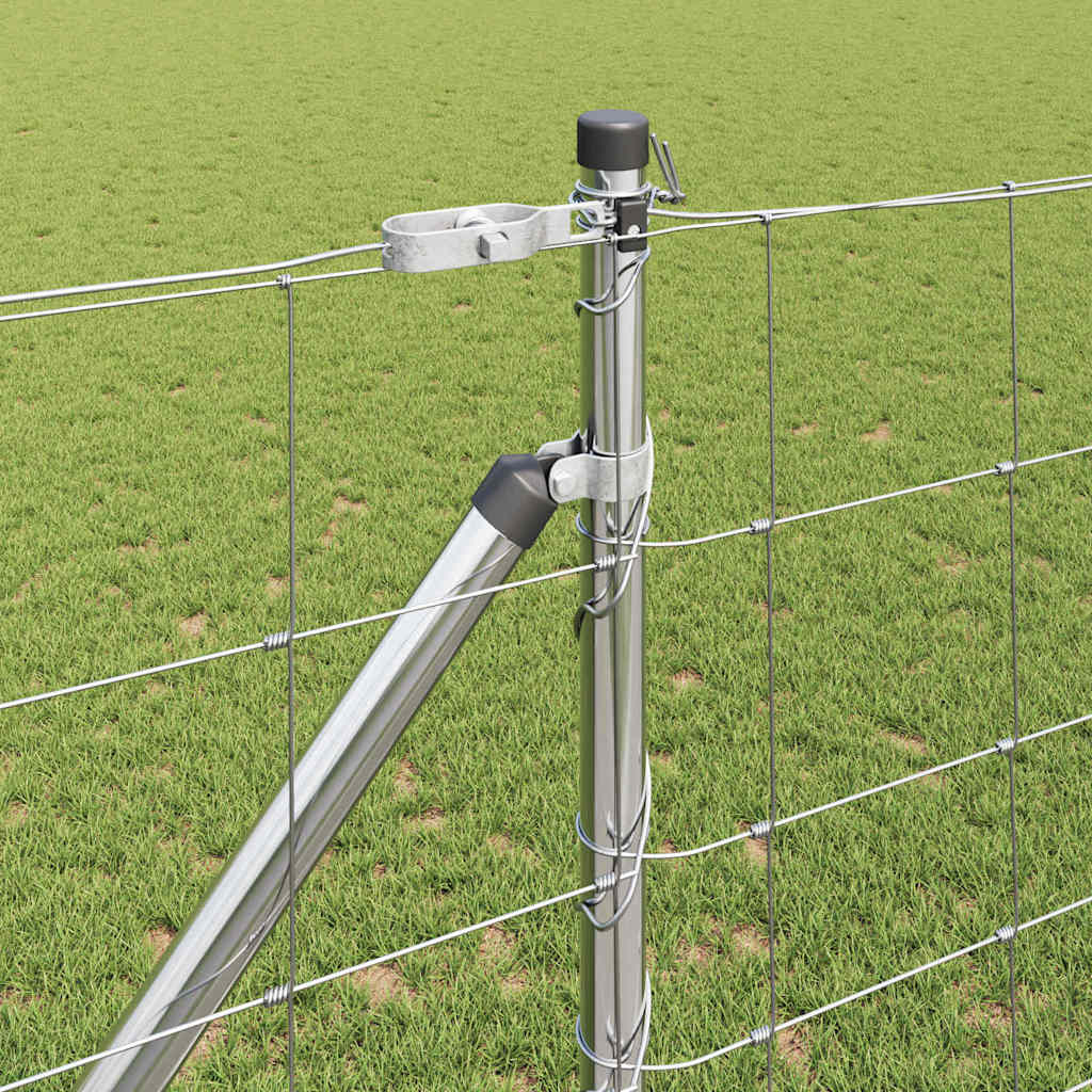 Recinzione da campo Argento 25 x 1,2 m Acciaio zincato 3351429