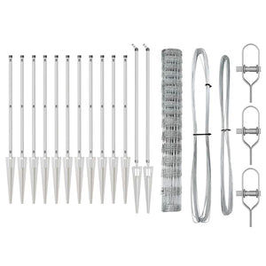 Recinzione da campo Argento 25 x 1,2 m Acciaio zincato 3351429