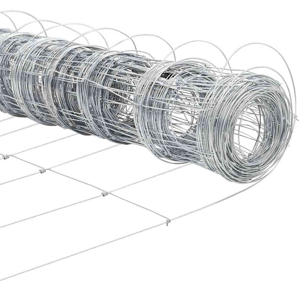 Recinzione da campo Argento 25 x 1.4 m Acciaio zincato 3351434