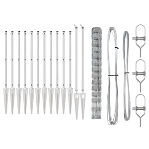 Recinzione da campo Argento 25 x 1.4 m Acciaio zincato 3351434