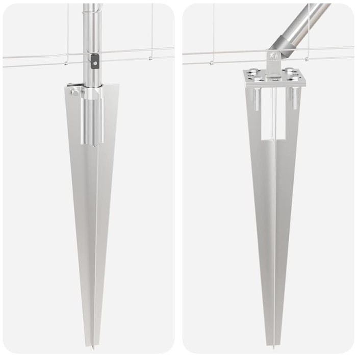 Recinzione da campo Argento 25 x 1.5 m Acciaio zincato 3351438