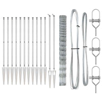 Recinzione da campo Argento 25 x 1.5 m Acciaio zincato 3351438