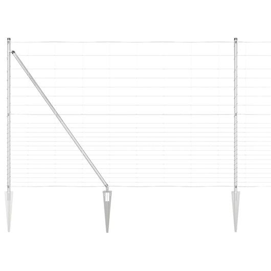 Recinzione da campo Argento 25 x 1.6 m Acciaio zincato 3351444