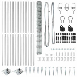 Recinzione da campo Argento 50 x 1.5 m Acciaio zincato 3351464