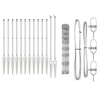 Recinzione da campo Argento 100 x 1 m Acciaio zincato 3351471