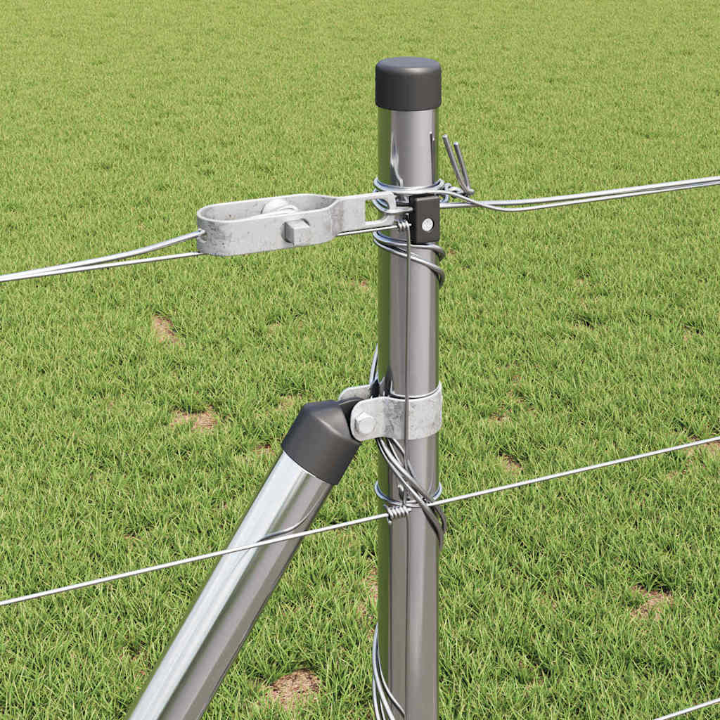 Recinzione da campo Argento 100 x 0.8 m Acciaio zincato 3351553