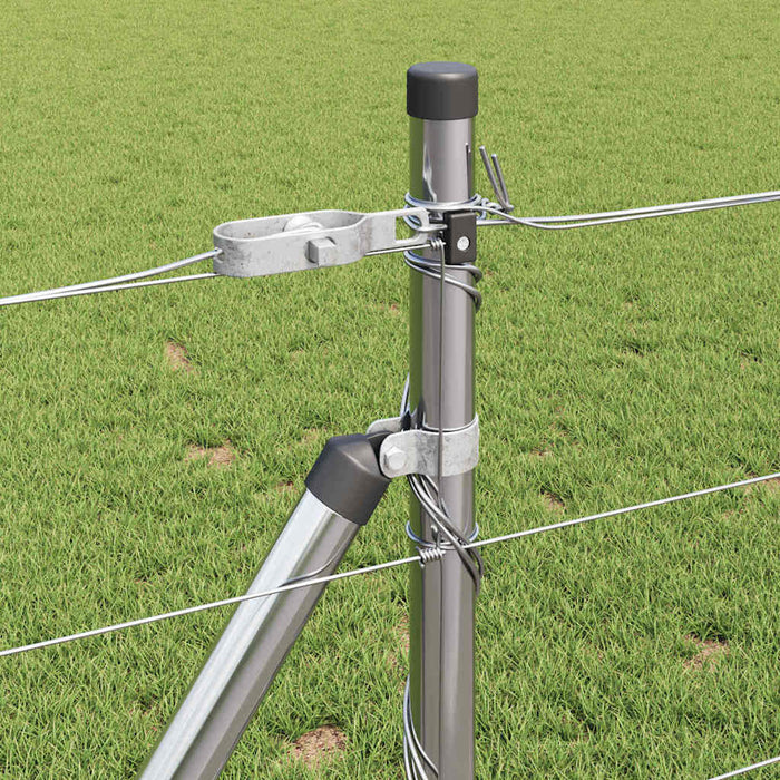 Recinzione da campo Argento 100 x 0.8 m Acciaio zincato 3351553