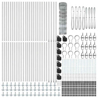 Recinzione da campo Argento 100 x 0.8 m Acciaio zincato 3351553